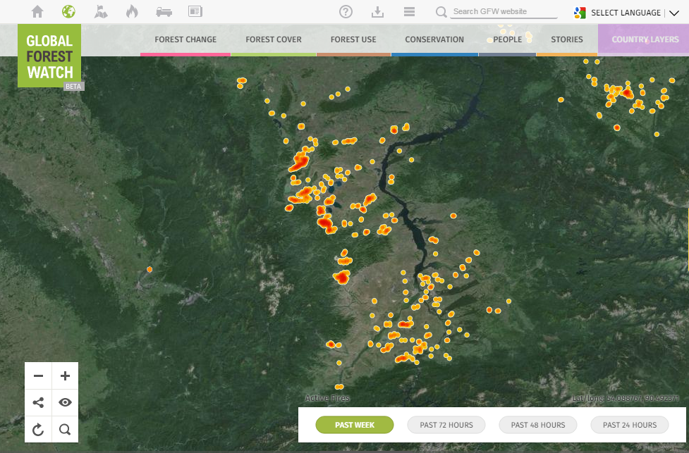 Map Of The Week Forest And Land Fires In Siberia Turn Deadly Global Forest Watch Blog