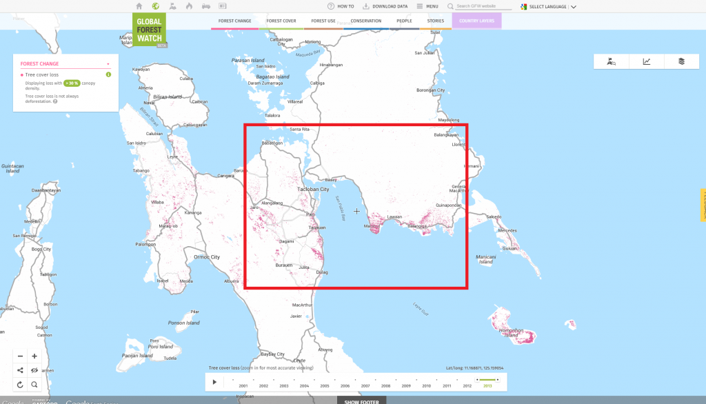 yolanda typhoon map