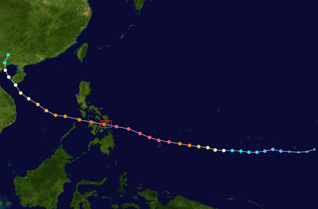 yolanda typhoon map