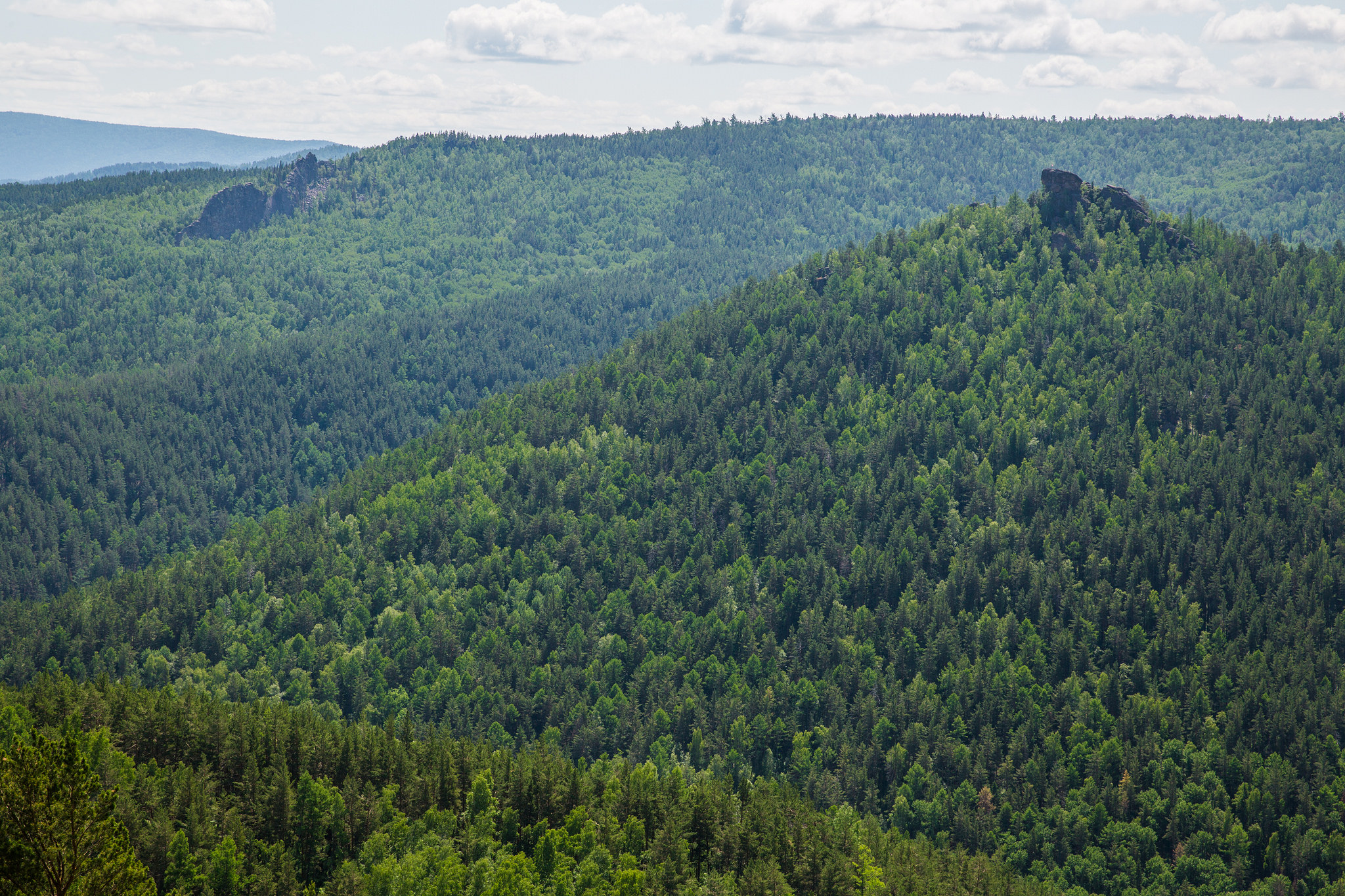 Stolby National Park in Krasnoyarsk, Siberia, Russia.