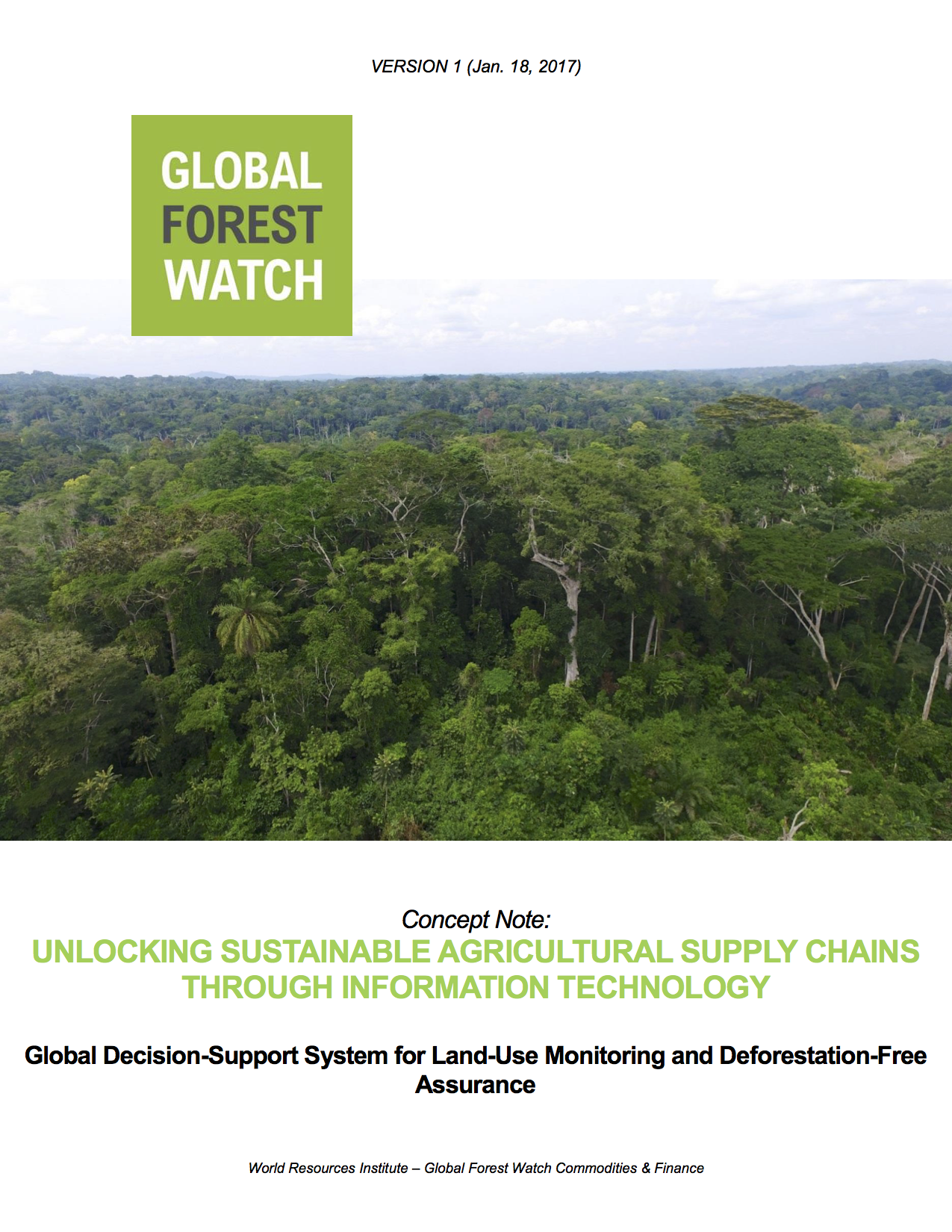 Concept Note &#8211; Global Decision-Support System For Land Use Monitoring and Deforestation-Free Assurance