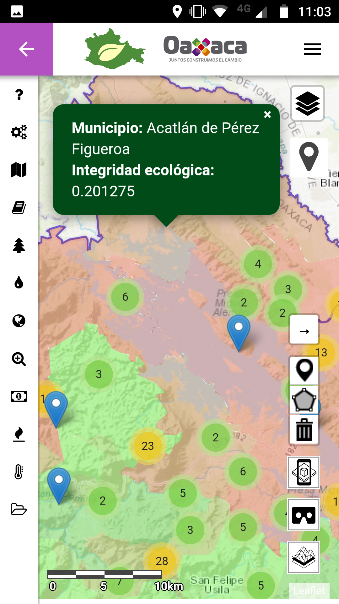 Mapa Oaxaca