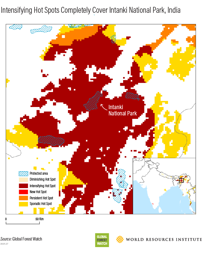 Intensifying hot spot India