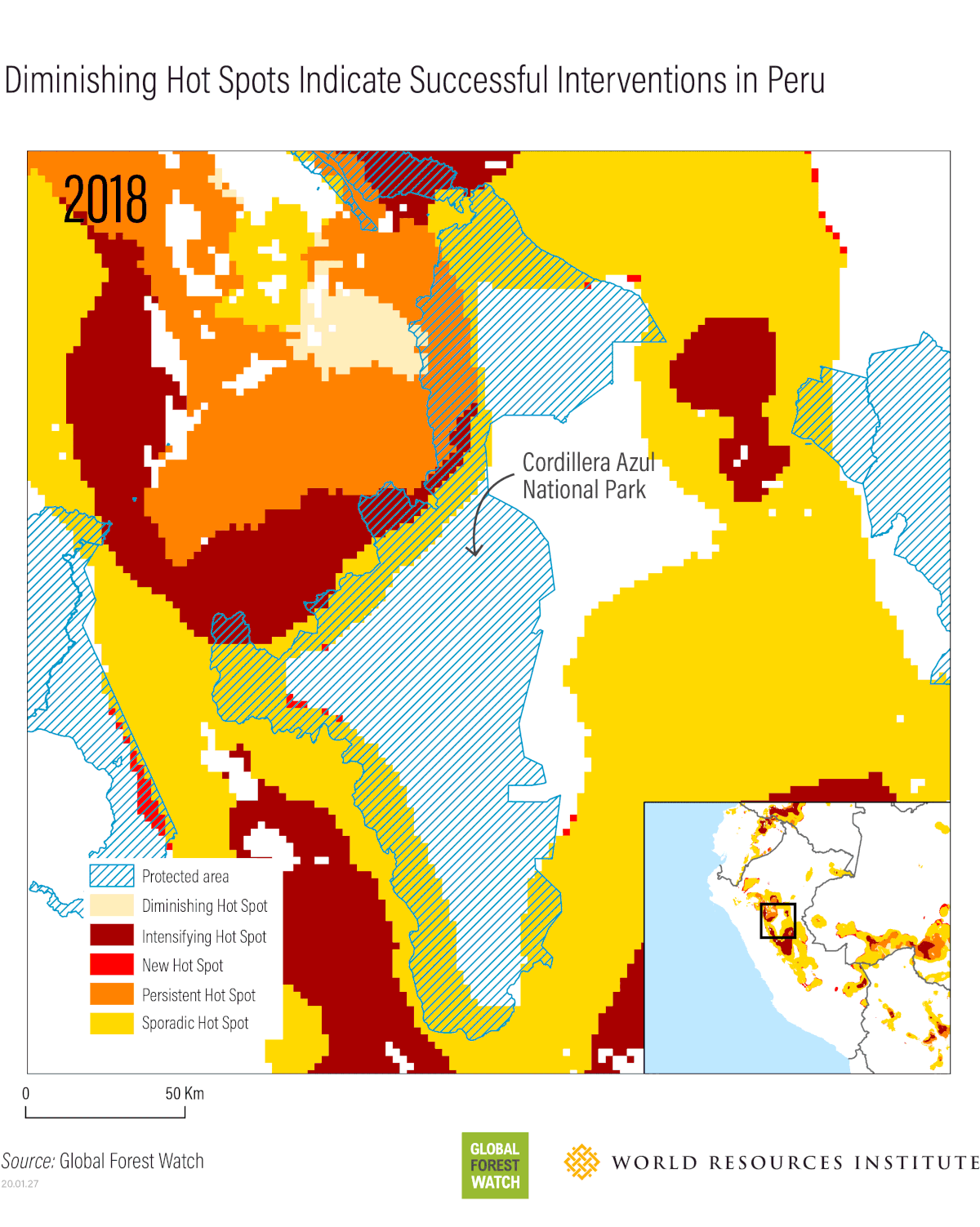 diminishing hot spots in Peru