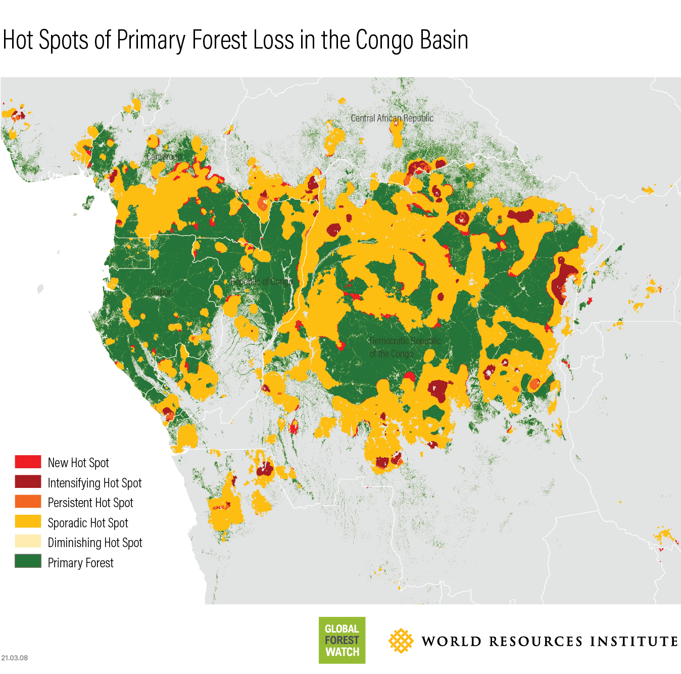 Primary Rainforest Destruction Increased 12 From 2019 To 2020 WRI   21.03.08  GFW Tree Loss V3 Congo Hot Spots 