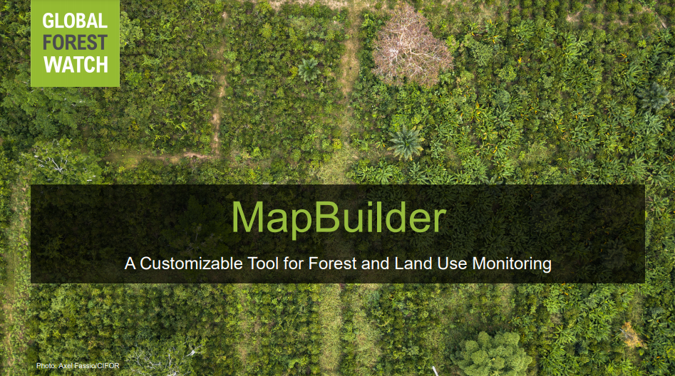MapBuilder A Customizable Tool for Land Use Monitoring Help Center GFW